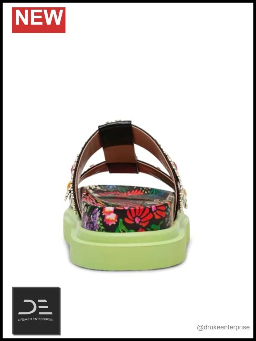 Betsey Johnson Madoxx Strappy Slide Sandals Platform Heel
